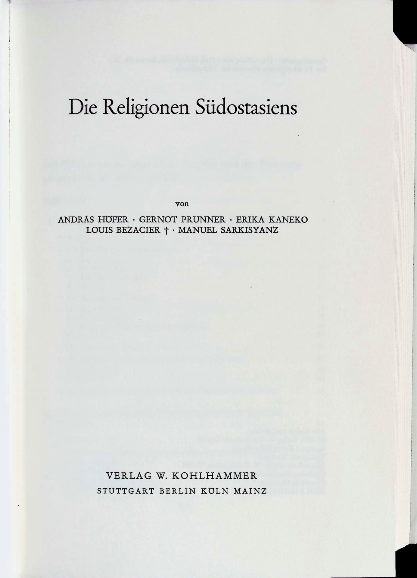 Die Religionen Südostasiens