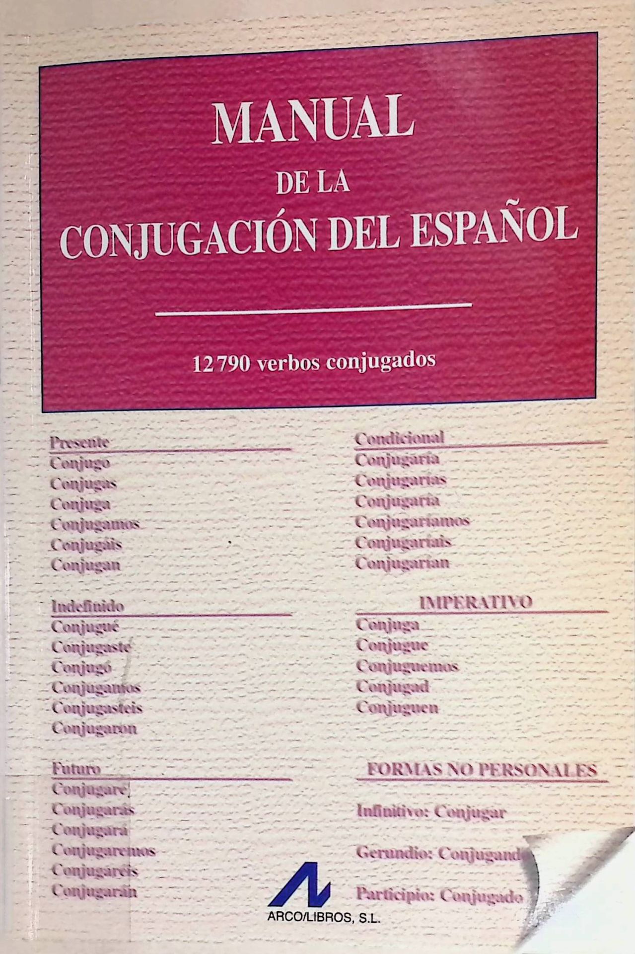 Manual de la conjugación del espanol