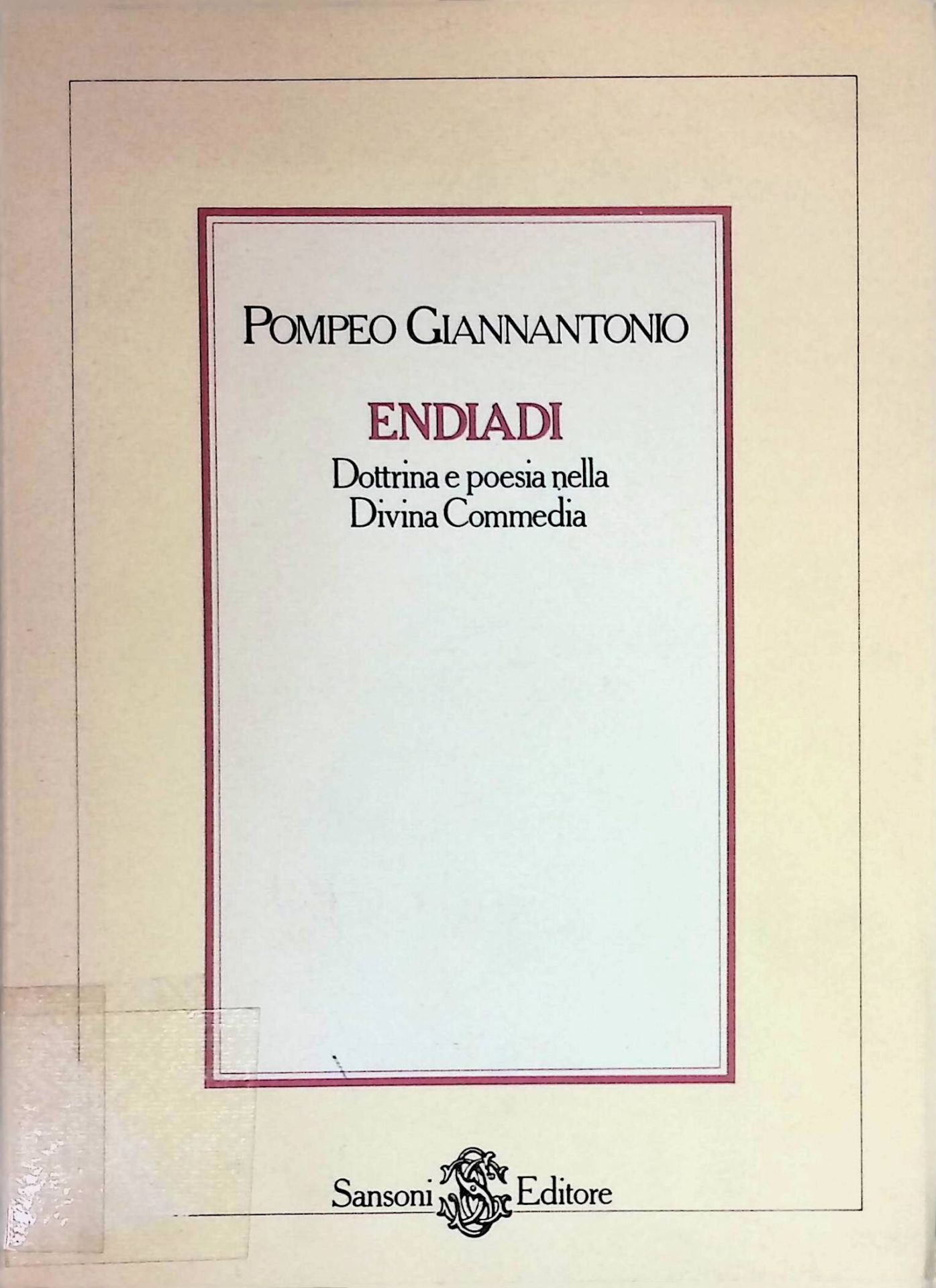 Endiadi Dottrina e poesia nella Divina Commedia