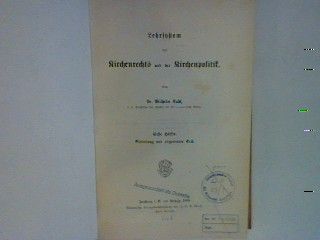 Schriften des Kirchenrechts und der Kirchenpolitik - 1. Hälfte: Einleitung und allgemeiner Teil