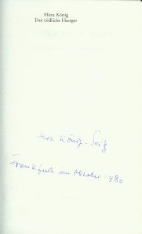 Der tödliche Hunger (SIGNIERTES EXEMPLAR)