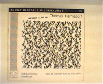 Thomas Hermsdorf - Junge digitale Bilderkunst - Ausstellungskatalog Volkshochschule Leverkusen vom 26.April bis 29.Mai 1994