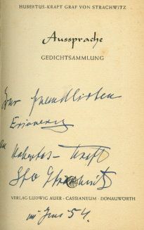Aussprache - Gedichtsammlung (SIGNIERTES EXEMPLAR)