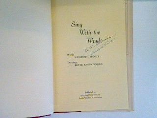 Sing with the Wind (SIGNIERTES EXEMPLAR)