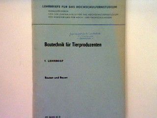Arbeitswirtschaftliche Funktionen - Bautechnik für Tierproduzenten