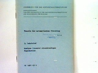 Signalfußplan des Regelkreises - Theorie der automatischen Steuerung