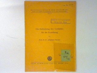 Die Bedeutung des Vorbildes für die Erziehung