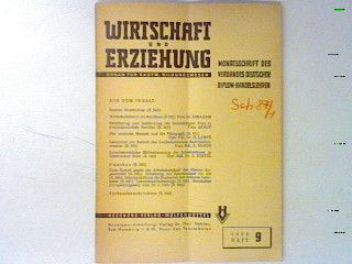 Der moderne Mensch und die Pädagogik. - in : Heft 9-1953 : Wirtschaft und Erziehung