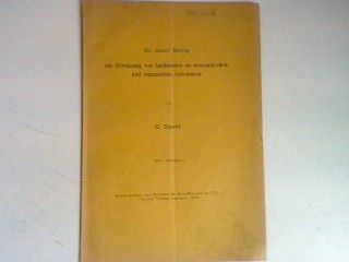 Ein kleiner Beitrag zur Erzeugung von Isothermen an unorganischen und organischen Substanzen