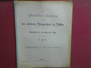 Neue Beiträge zur Geschichte Agis III. (IV.), Königs von Sparta (Abhandlung)./ Schulnachrichten. - in : Einladung zur öffentlichen Prüfung der Schüler der höheren Bürgerschule zu Pillau 1882 (Progr.Nr. 23)