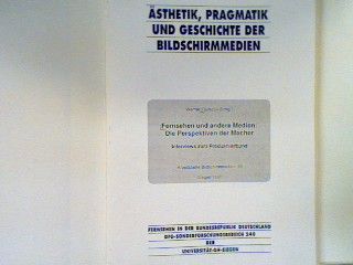 Fernsehen und andere Medien : Die Perspektiven der Macher, Interviews zum Produktverband