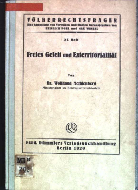 Freies Geleit und Exterritorialität