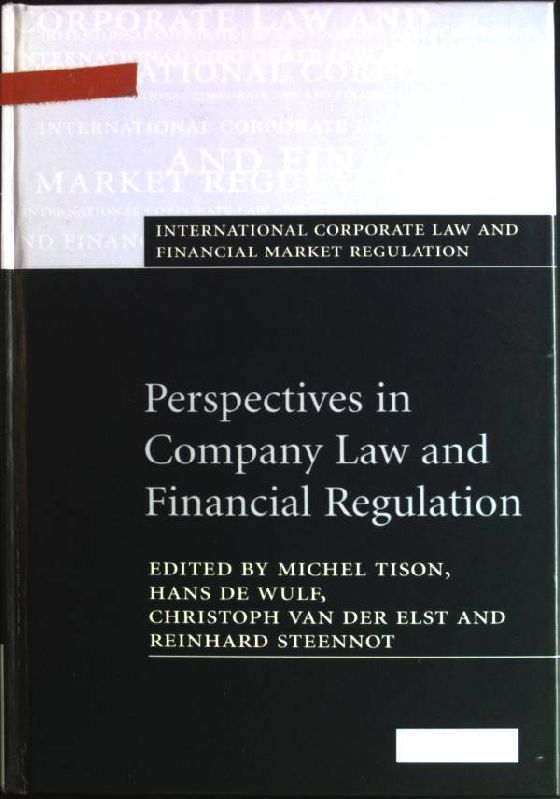 Perspectives in Company Law and Financial Regulation
