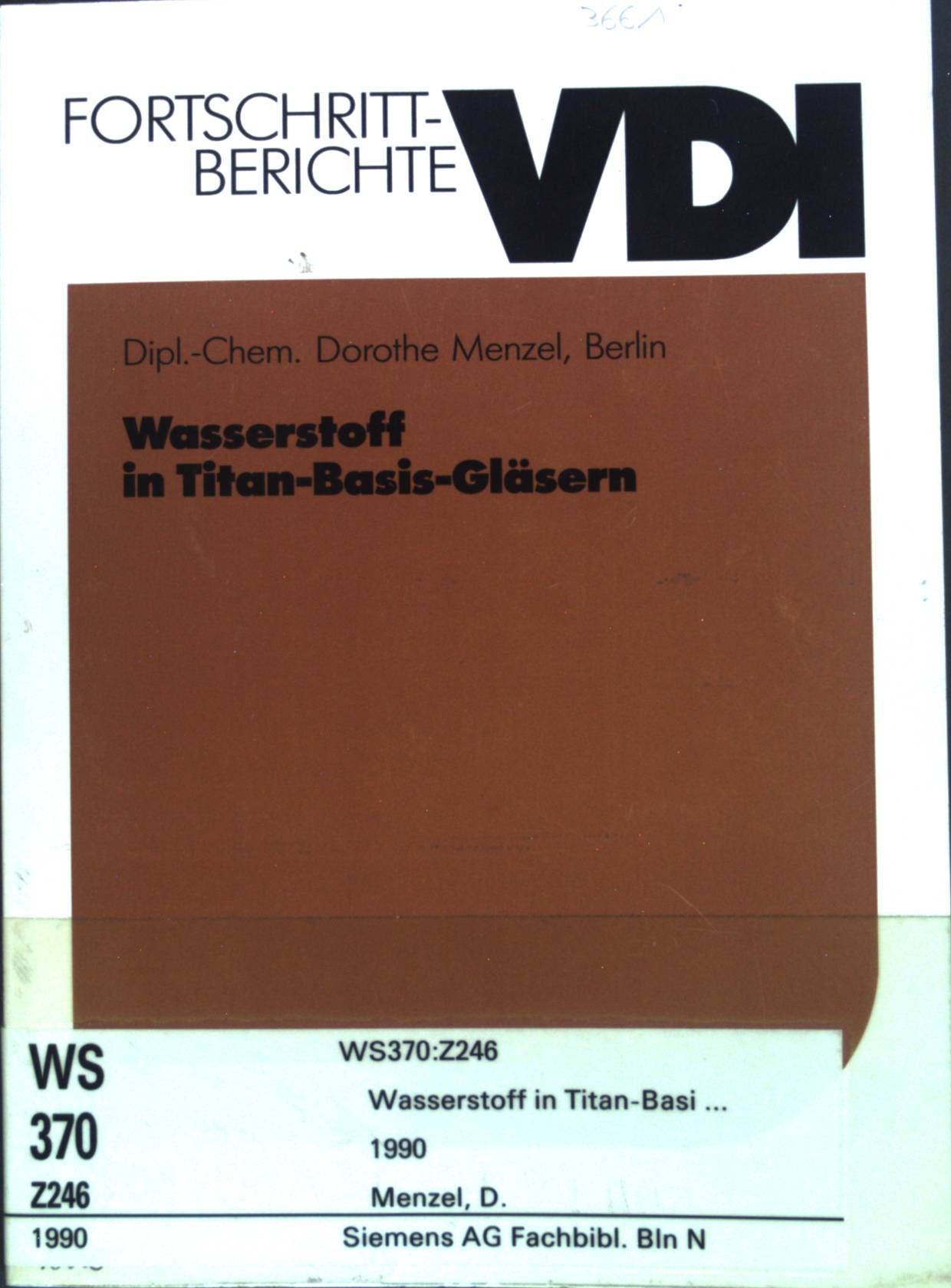 Wasserstoff in Titan-Basis-Gläsern