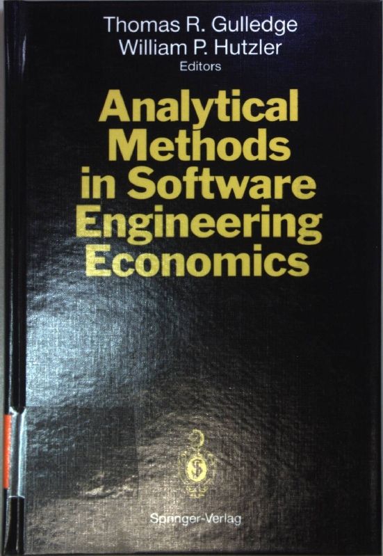 Analytical Methods in Software Engineering Economics