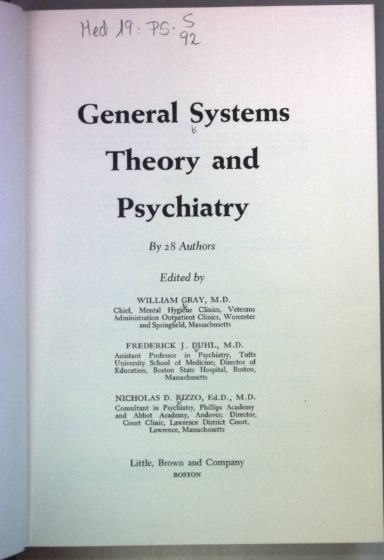 General Systems Theory and Psychiatry