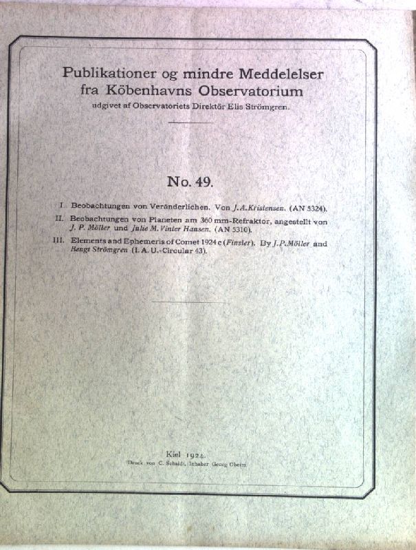 Beobachtungen von Veränderlichen