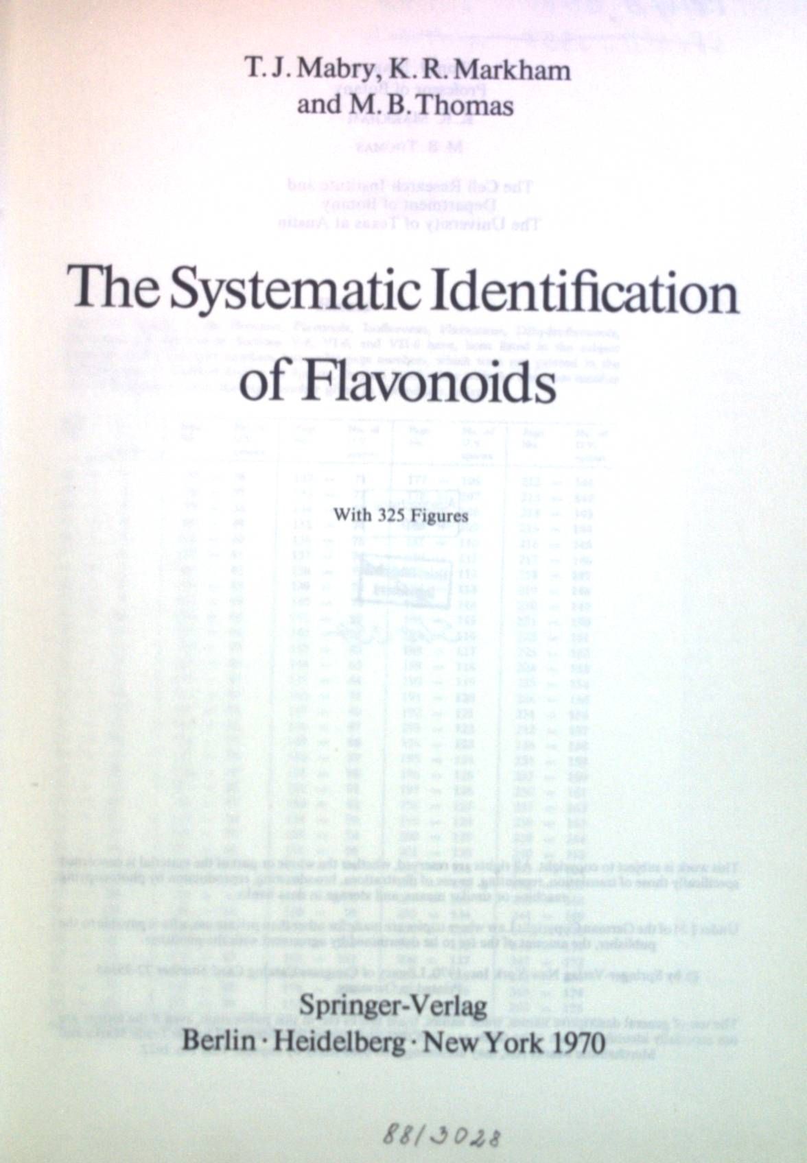 The Systematic Identification of Flavonoids