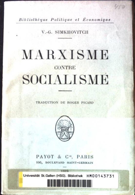 Marxisme contre Socialisme