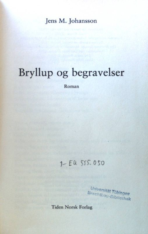 Bryllup og begravelser