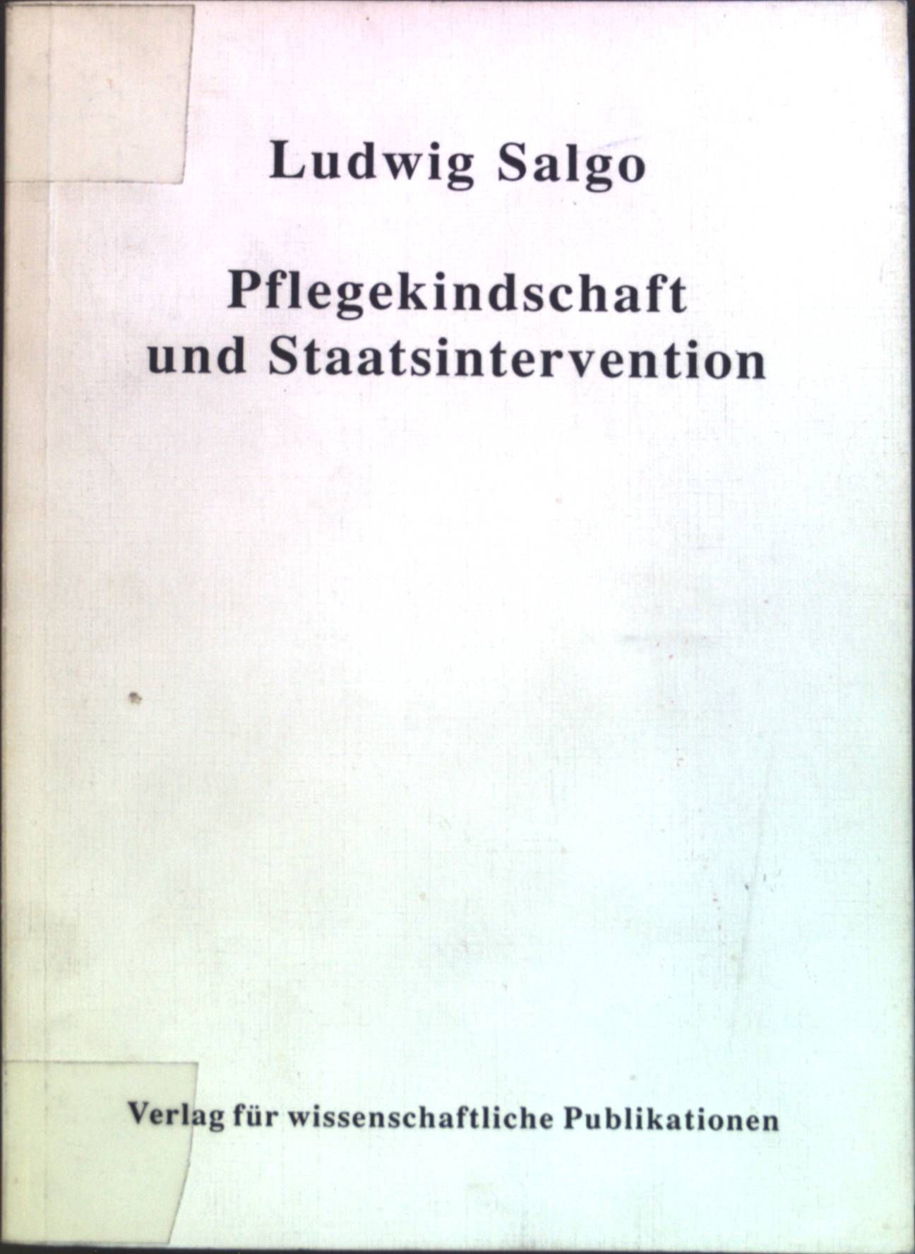 Pflegekindschaft und Staatsintervention