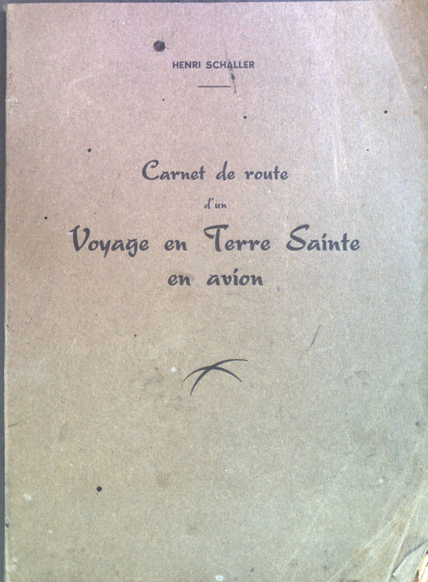Carnet de route d'un Voyage en Terre Sainte en avion
