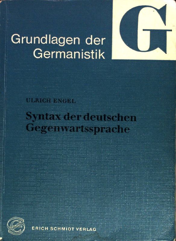 Syntax der deutschen Gegenwartssprache