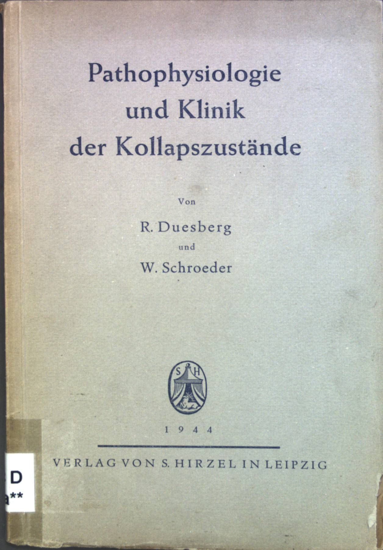 Pathophysiologie und Klinik der Kollapszustände