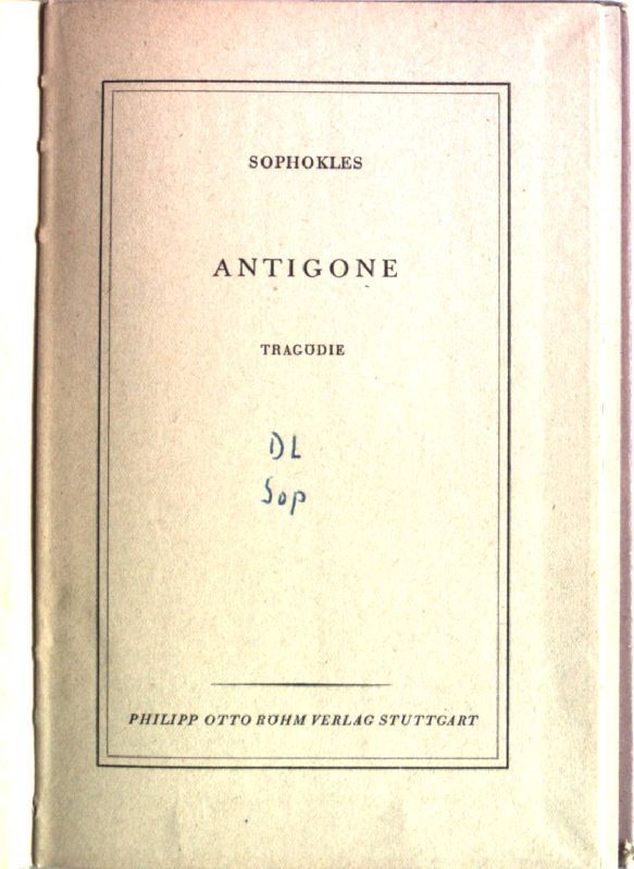 Antigone : Tragödie