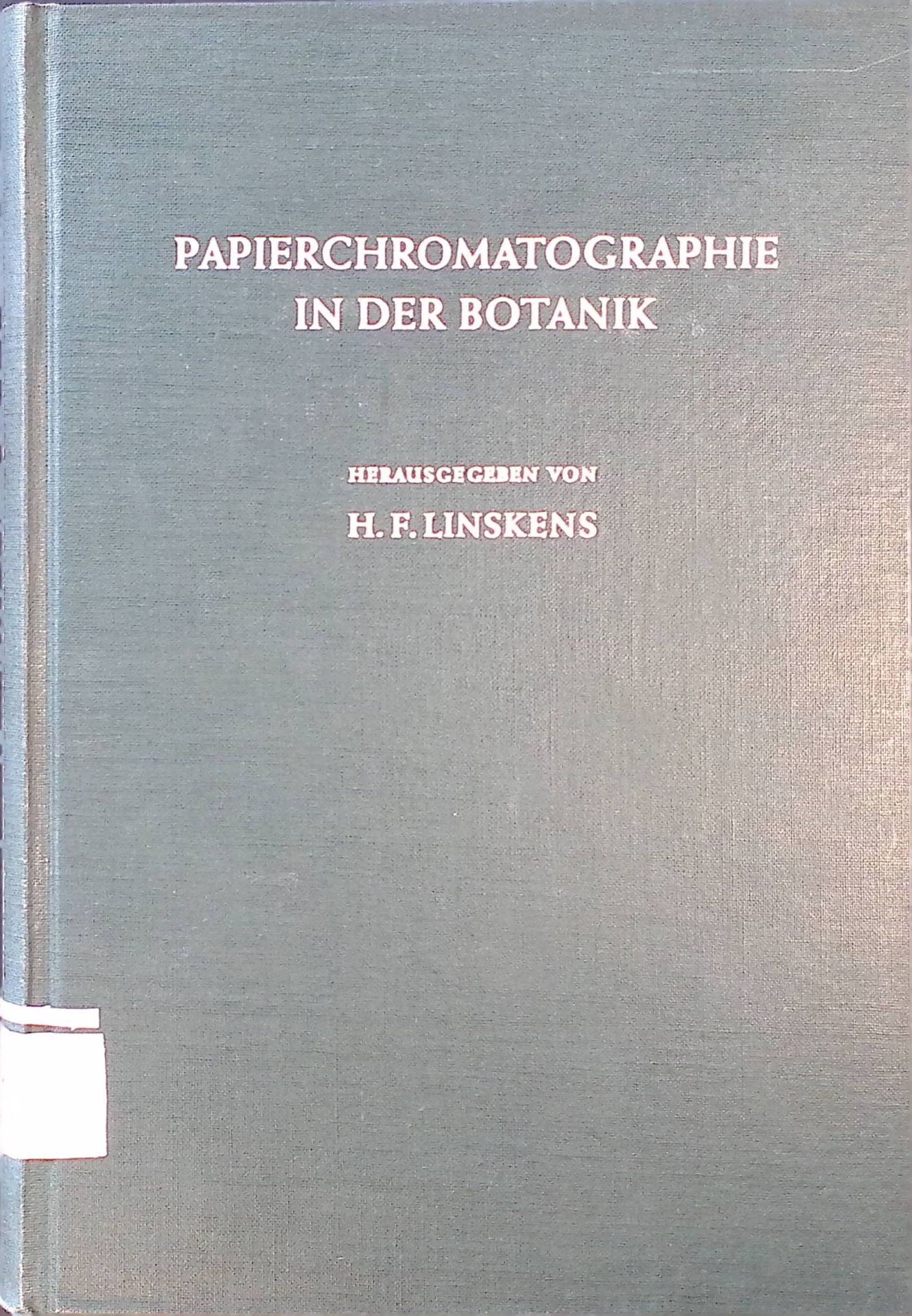 Papierchromatographie in der Botanik