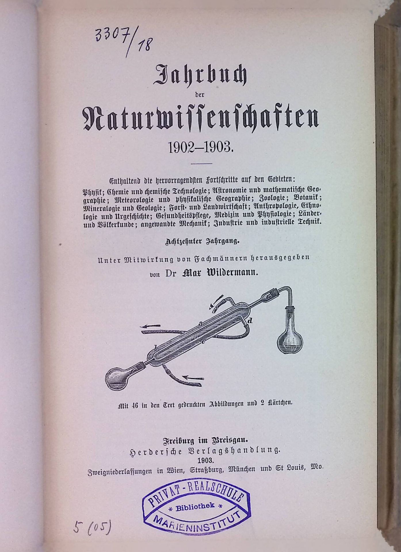 Jahrbuch der Naturwissenschaften. 1902-1903. 18.Jahrgang