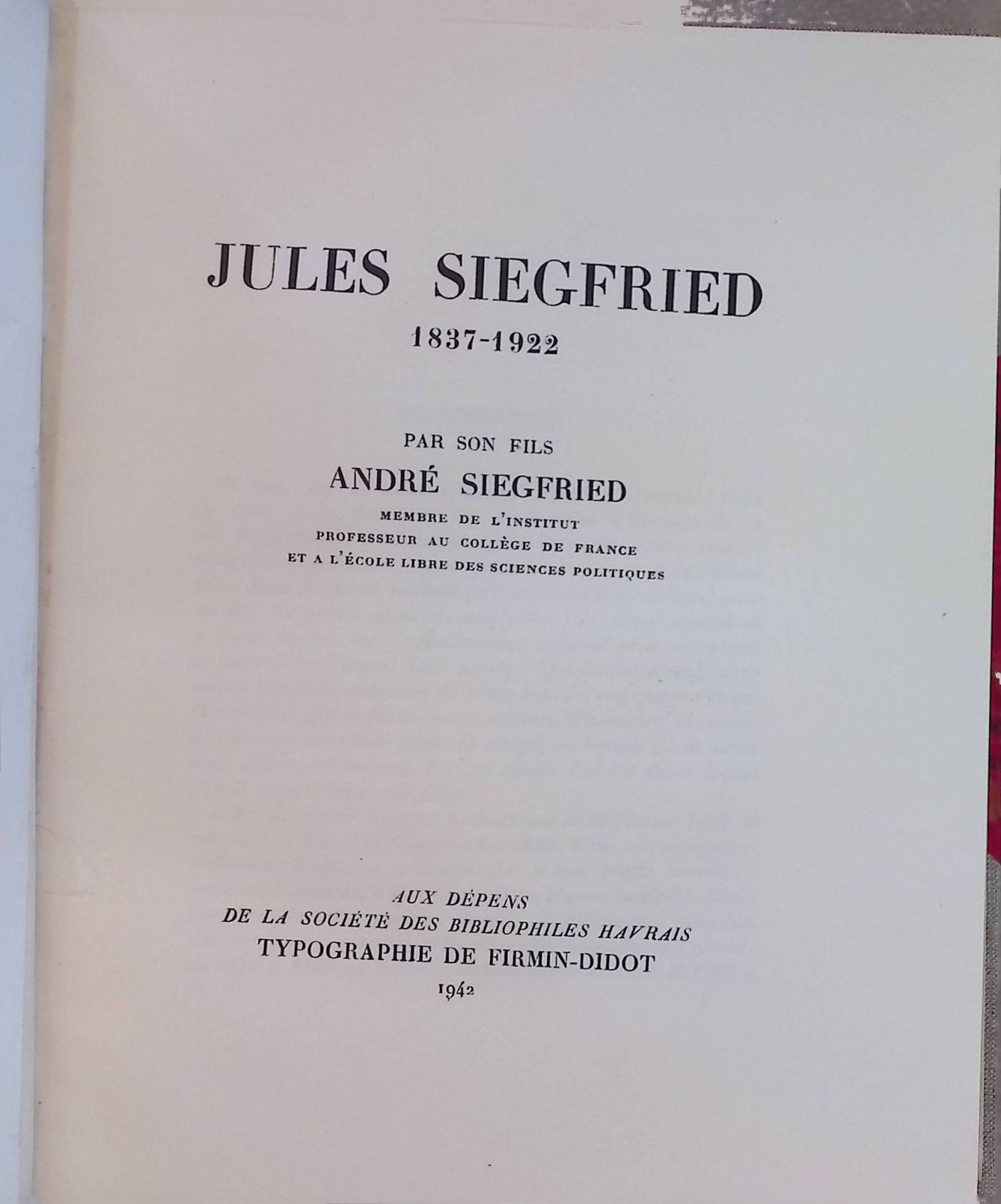 Jules Siegfried 1837-1922