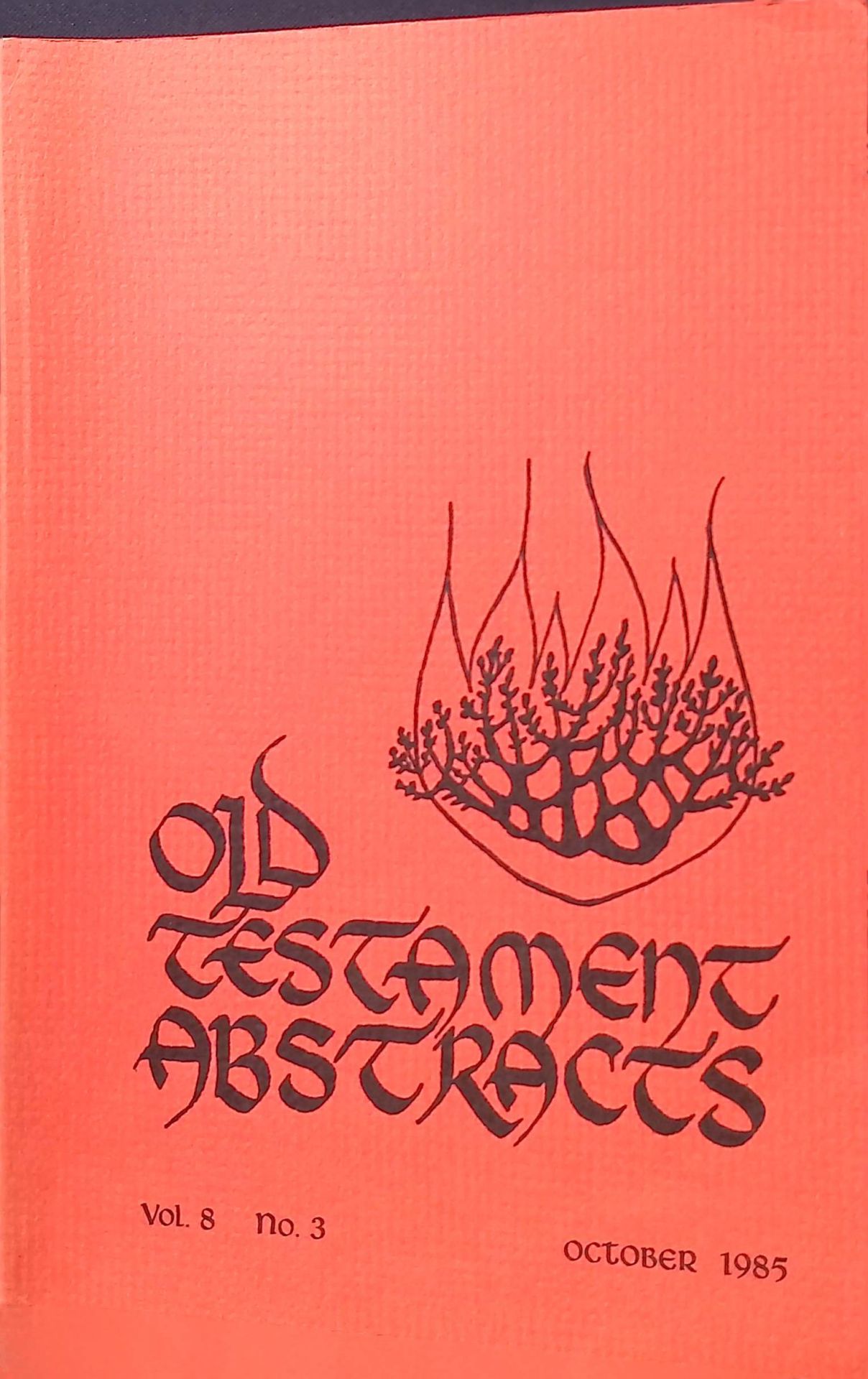 Confession d'un animateur biblique - in : Old Testament Abstracts : Vol. 8, n. 3