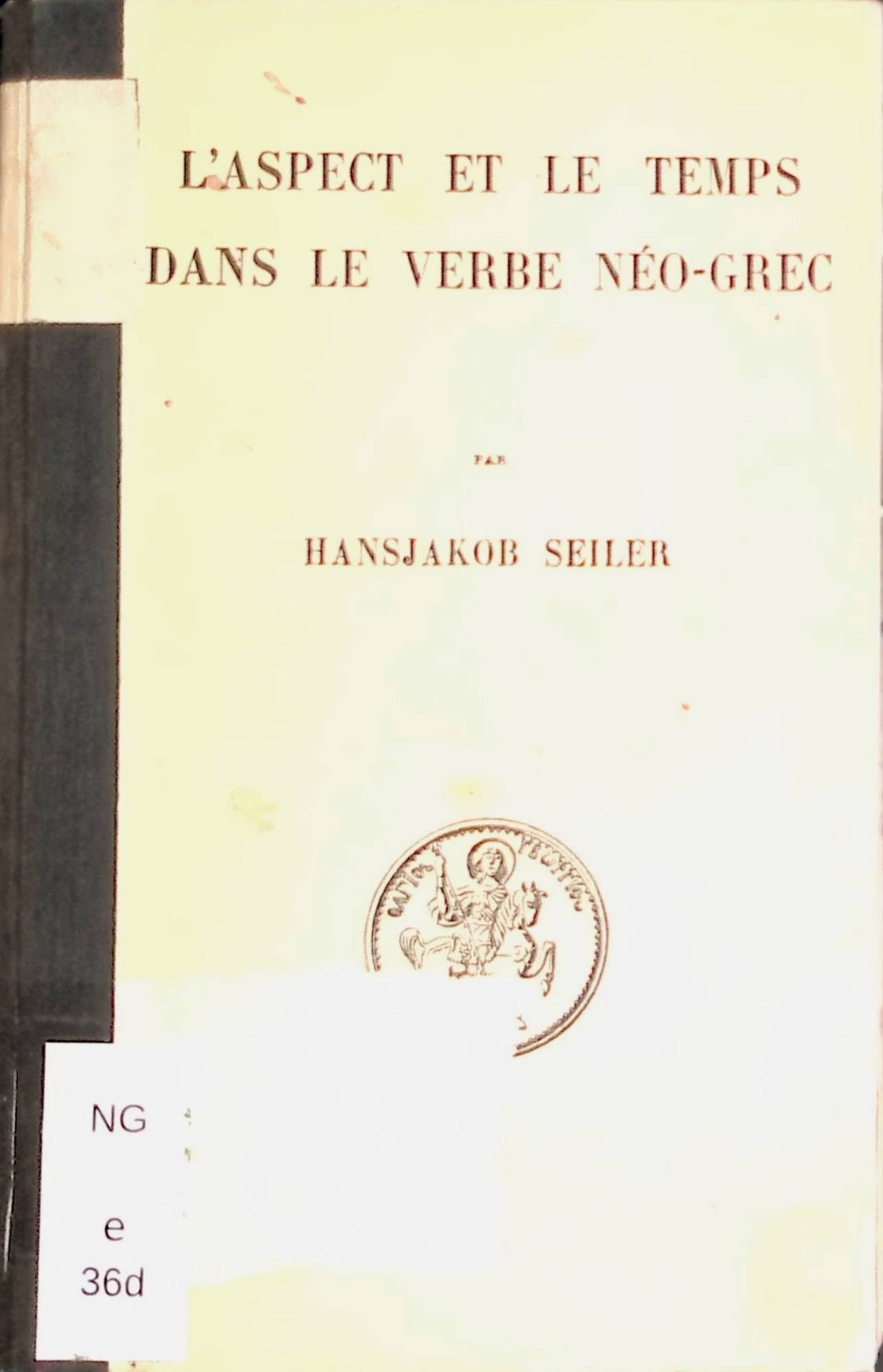 L'Aspect et le Temps dans le Verbe Néo-Grec