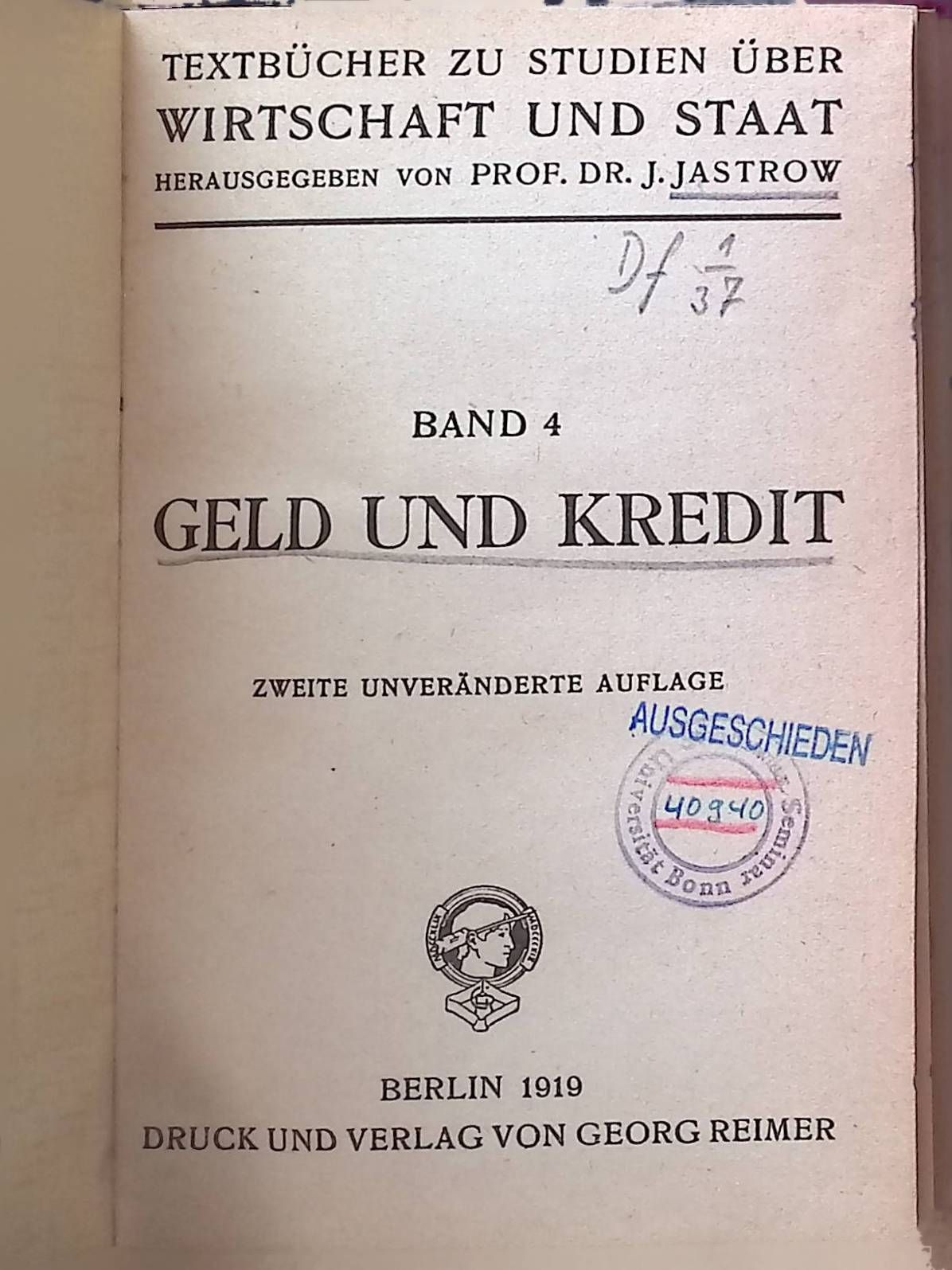 Geld und Kredit