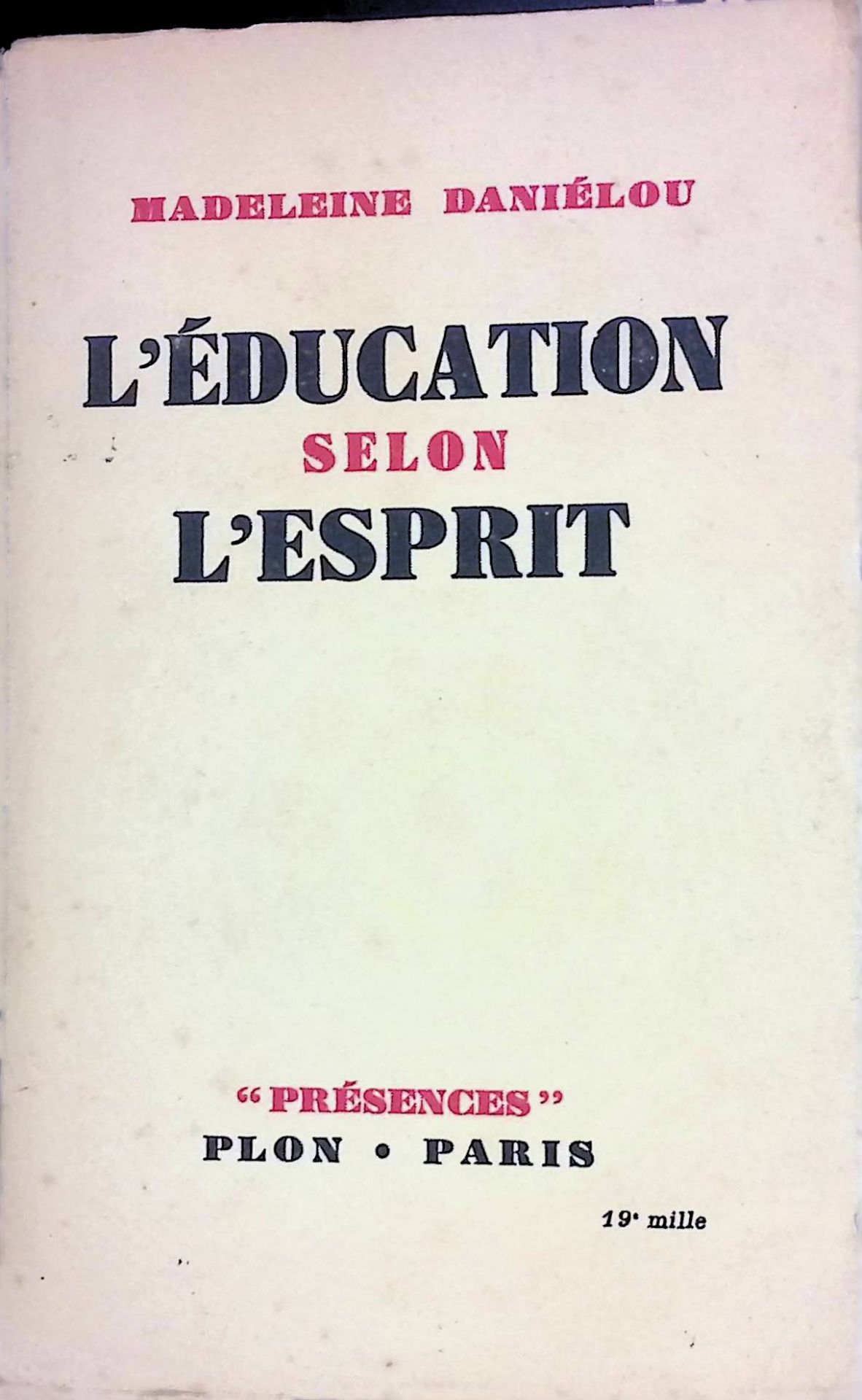 L'éducation selon l'esprit
