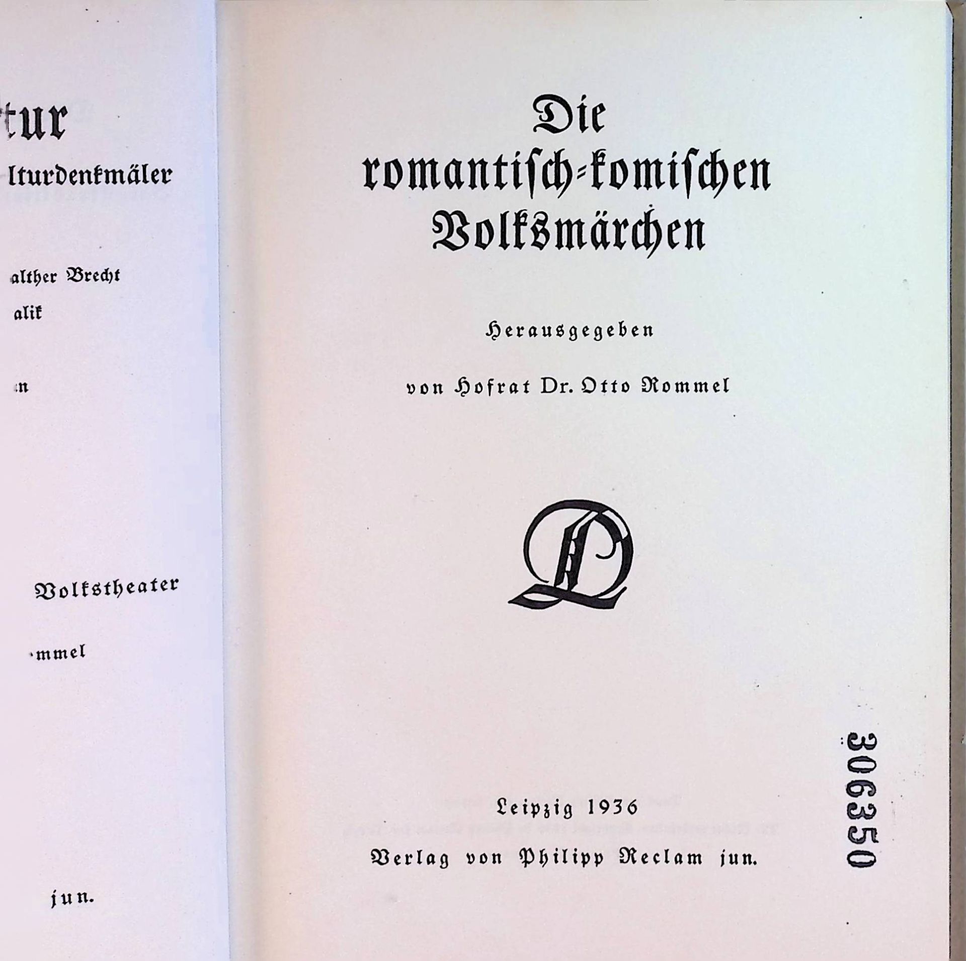 Die romantisch-komischen Volksmärchen