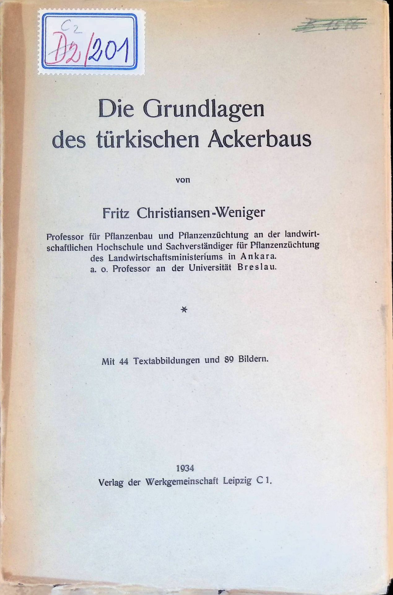 Die Grundlagen des türkischen Ackerbaus
