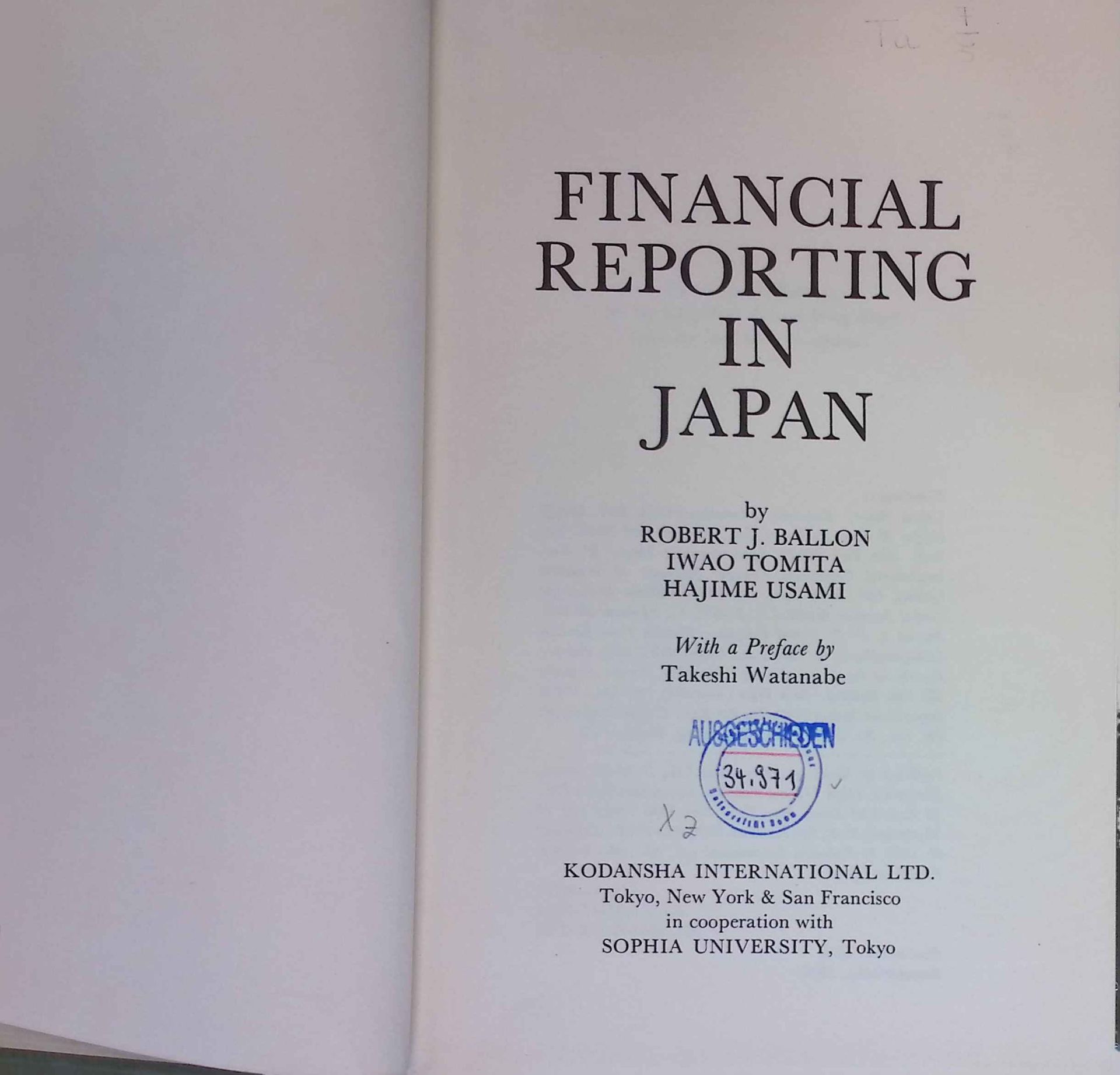 Financial Reporting in Japan