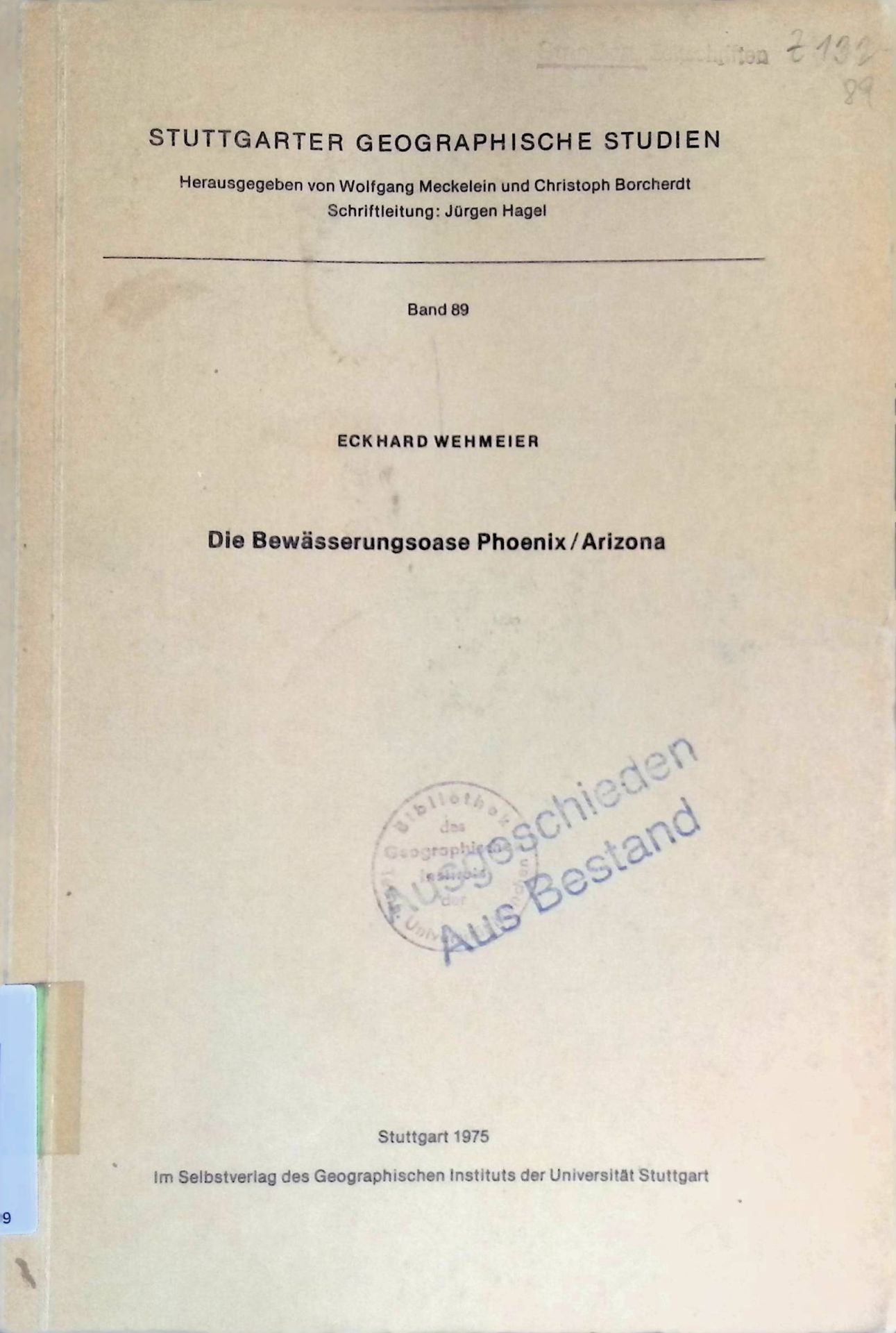 Die Bewässerungsoase Phoenix, Arizona