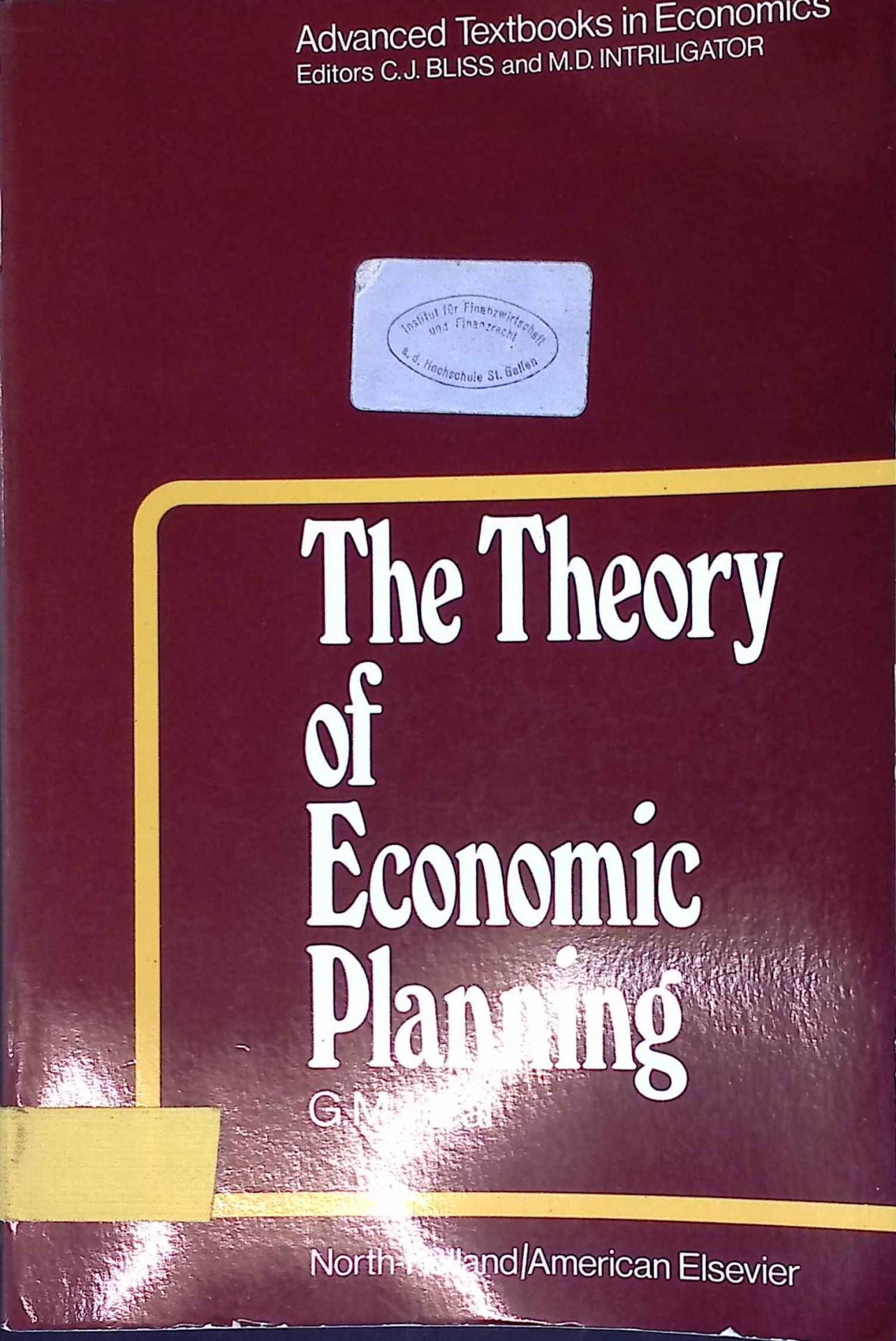The Theory of Economic Planning