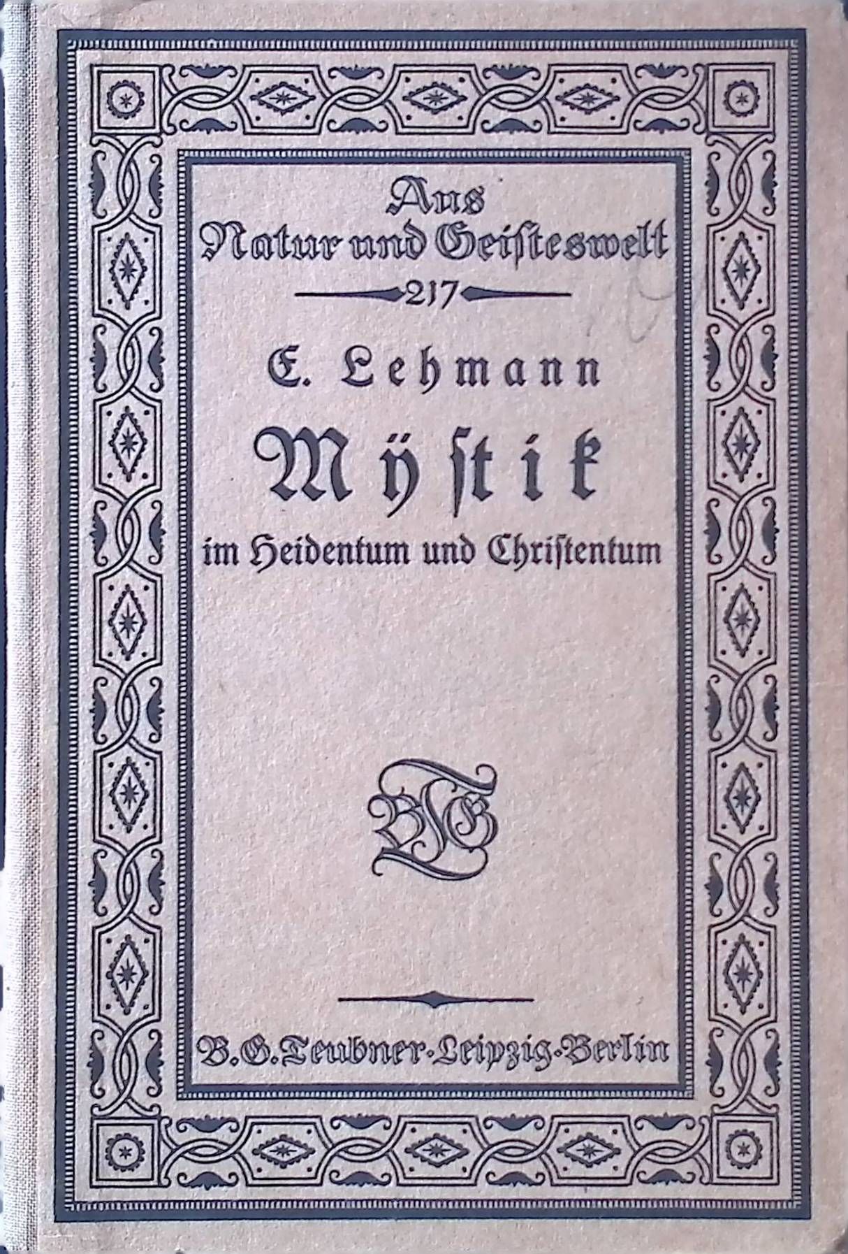 Mystik im Heidentum und Christentum