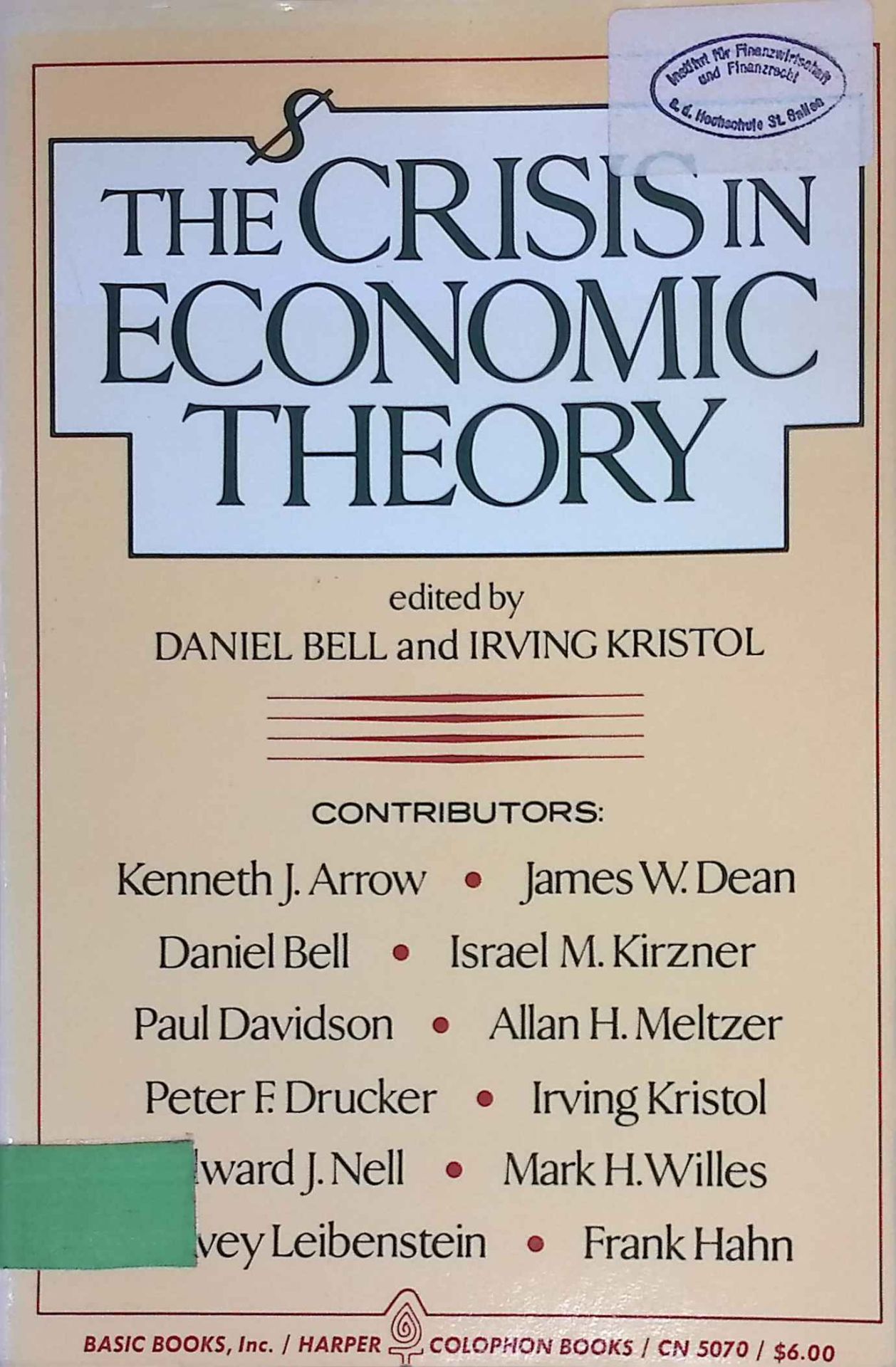 The Crisis In Economic Theory