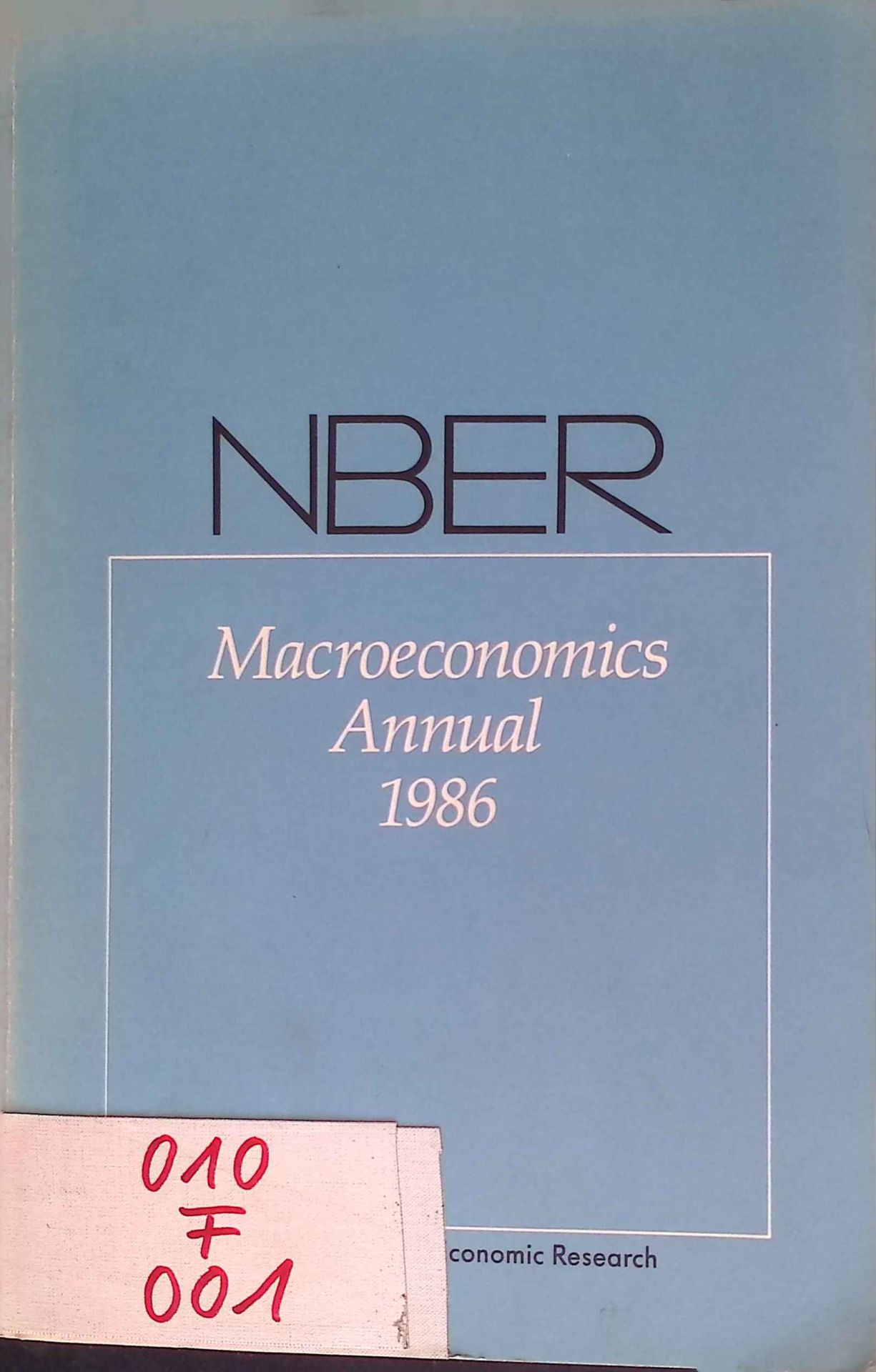 NBER Macroeconomics Annual 1986