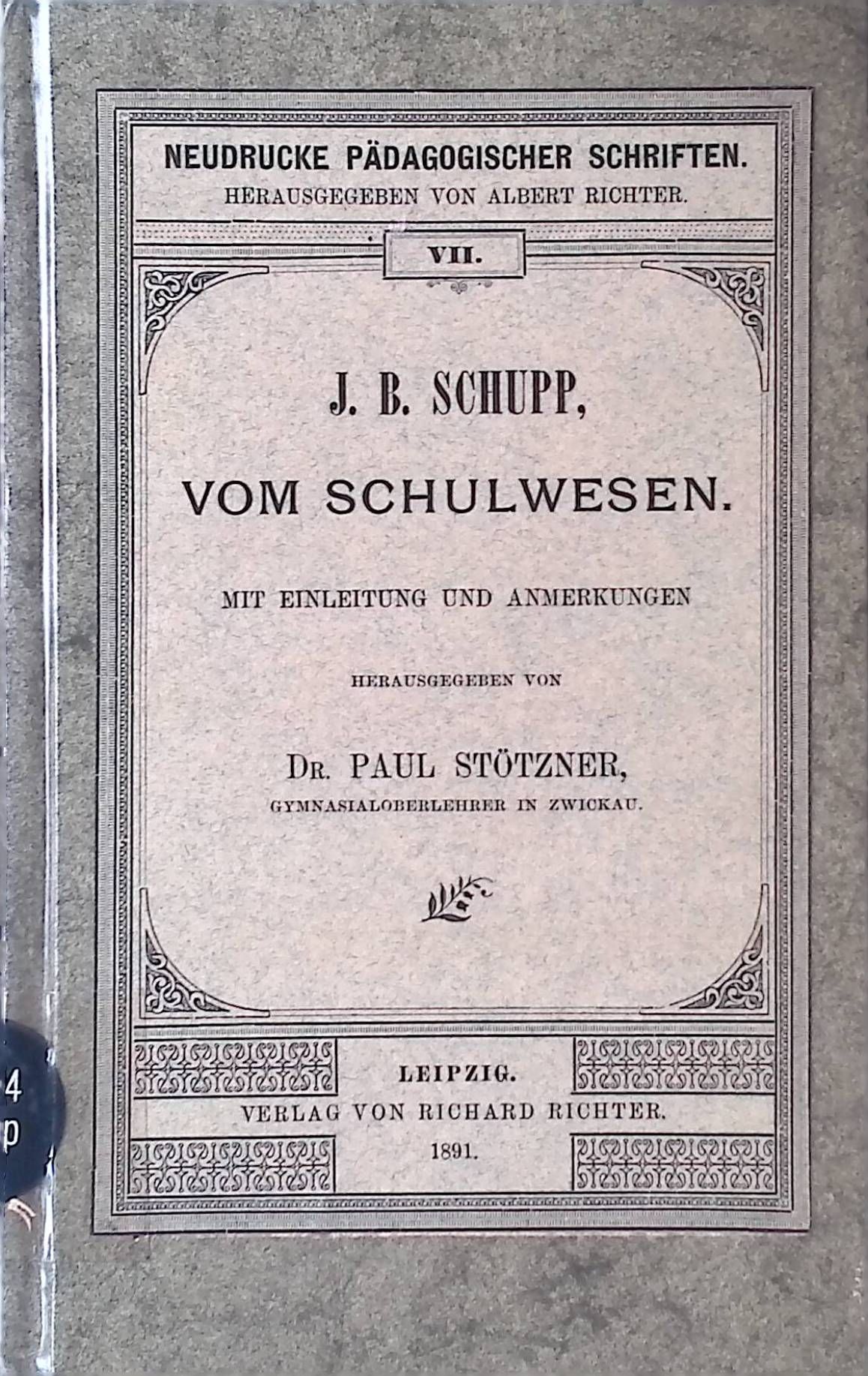 Vom Schulwesen