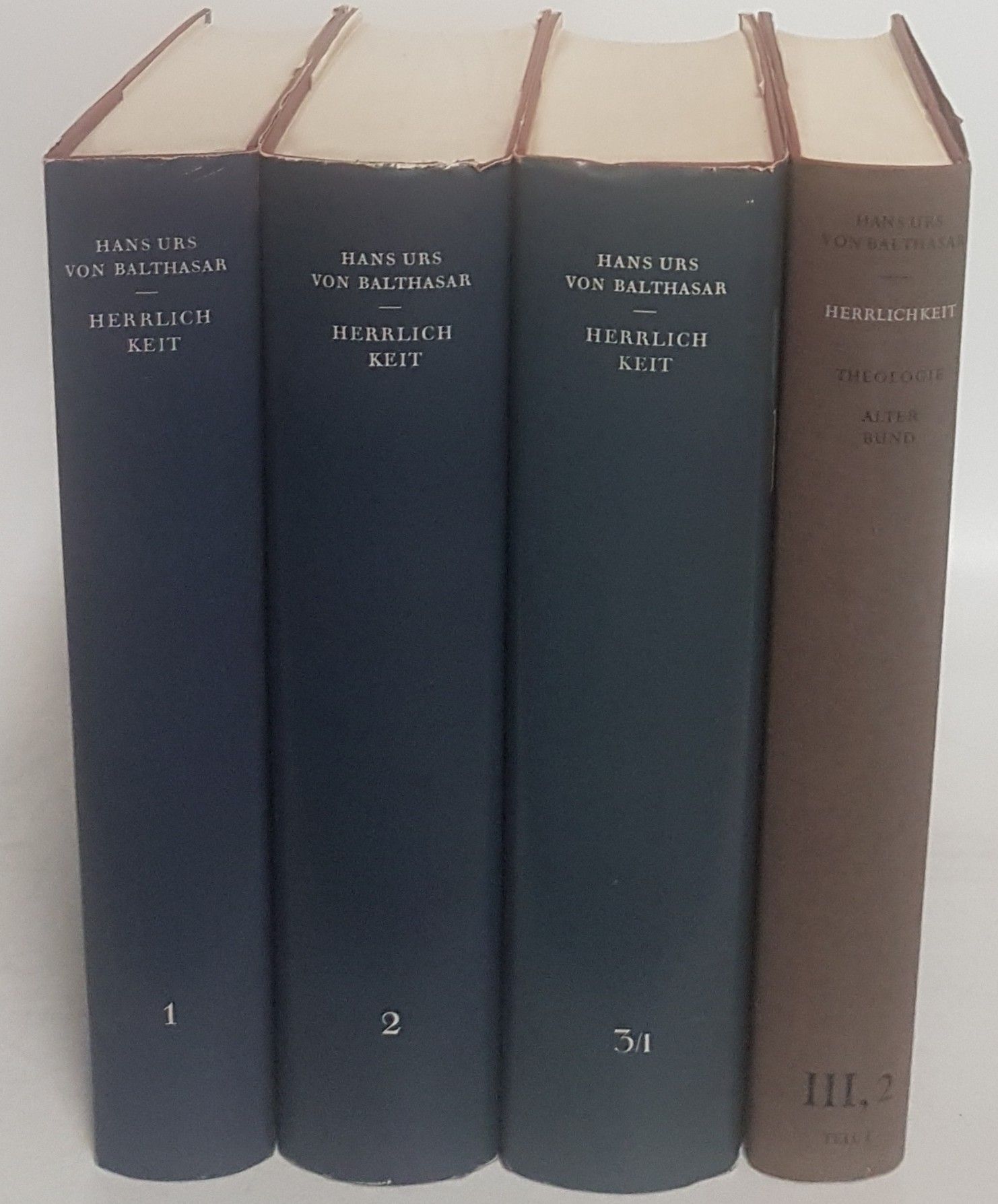 Herrlichkeit: eine theologische Ästhetik (KONVOLUT aus 4 Teilbänden) - Bd.I: Schau der Gestalt/ Bd.II: Fächer der Stile/ Bd.III,1: Im Raum der Metaphysik/ Bd.III,2: Theologie: Teil I: Alter Bund