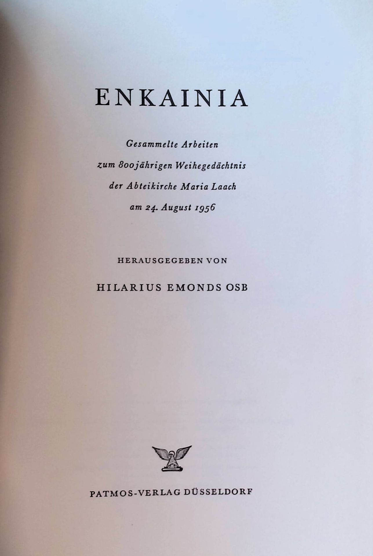 Zeno von Verona. Vom geistlichen Aufbau des Hauses Gottes. -in: Enkainia. Gesammelte Arbeiten zum 800 jährigen Weihegedächtnis der Abteikirche Maria Laach am 24. August 1956