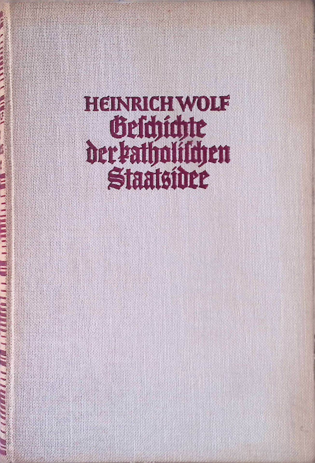 Geschichte der katholischen Staatsidee : Kaiser Augustus oder Jesus Christus?