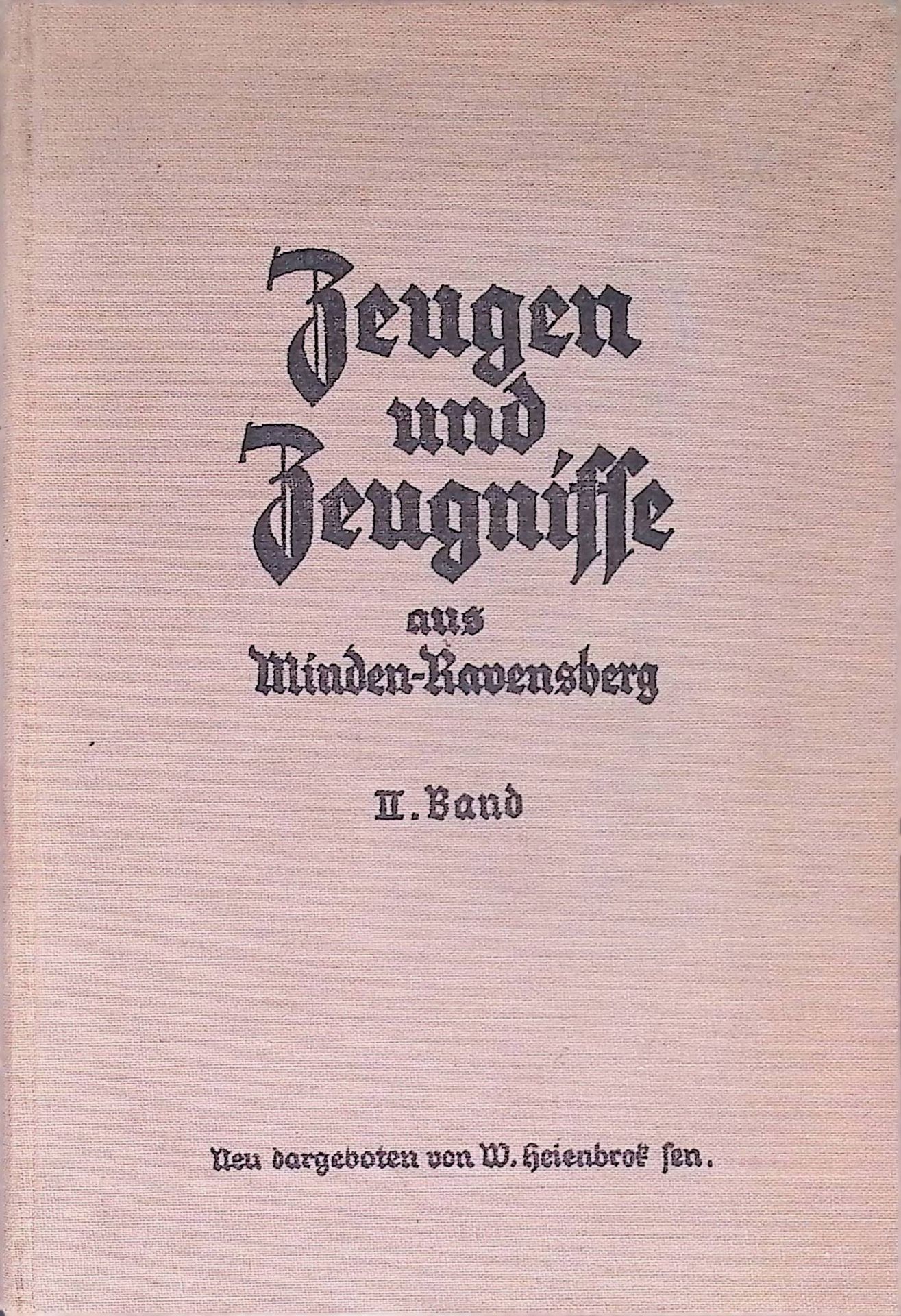 Zeugen und Zeugnisse aus Minden-Ravensberg - 2. BAND