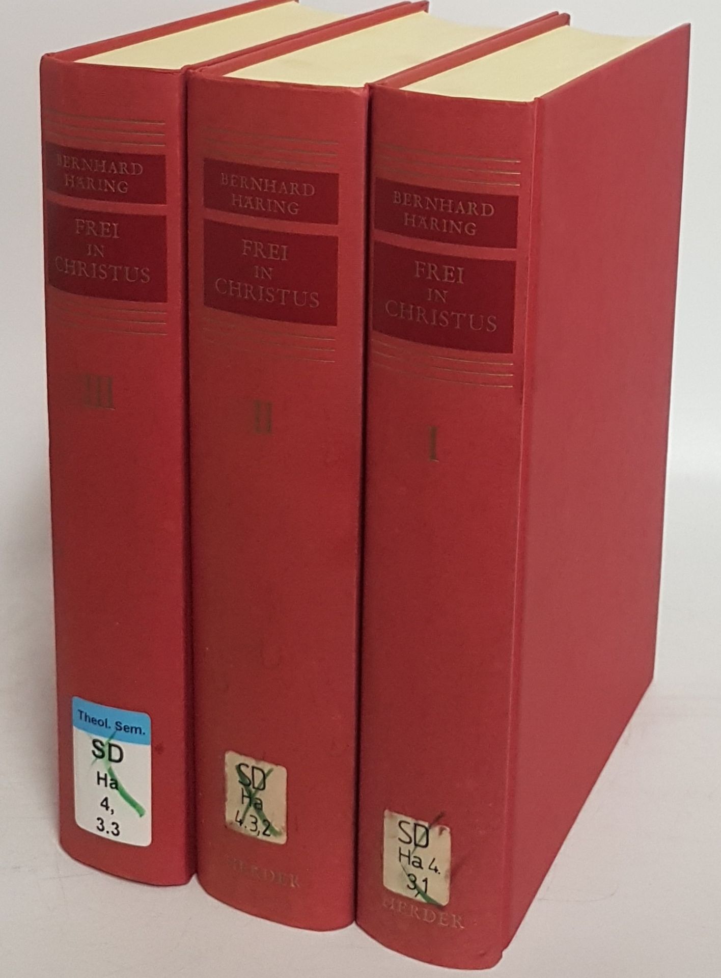 Frei in Christus. Moraltheologie für die Praxis des christlichen Lebens (3 Bände KOMPLETT) - Bd.I: Das Fundament aus Schrift und Theologie/ Bd.II: Der Weg des Menschen zur Wahrheit und Liebe/ Bd.III: Die Verantwortung des Menschen für das Leben